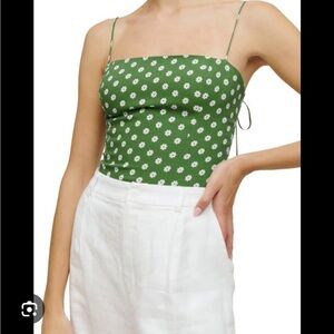 Reformation Mayer Top in Hannah Green